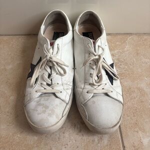 Golden Goose White and Black Men's Sneakers